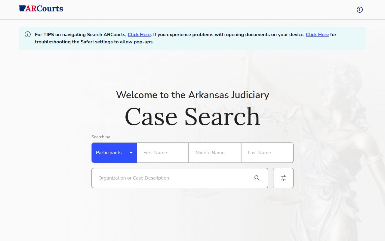 Arkansas Case Search for Little River County court records after jail arrest